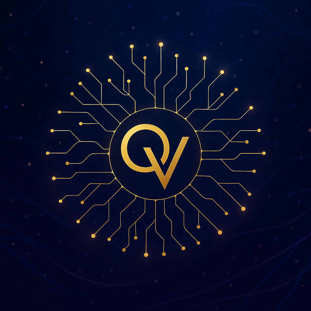 Quantum Veda AI Solutions - Neural Network Logo